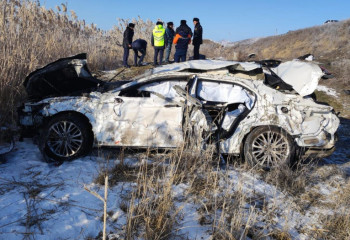 Два человека погибли при опрокидывании авто в области Жетысу