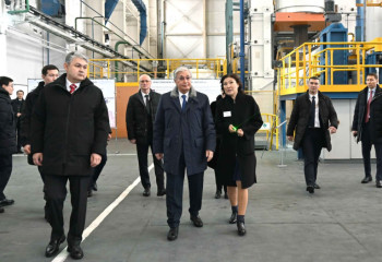 Tokayev arrives at Ust-Kamenogorsk Titanium and Magnesium Plant