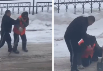 Астанада аула сыпырушыға күш көрсеткен ер адам қамауға алынды