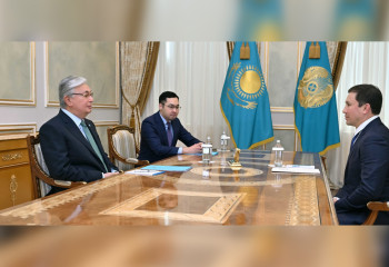 Kassym-Jomart Tokayev receives   President of National Olympic Committee Gennady Golovkin