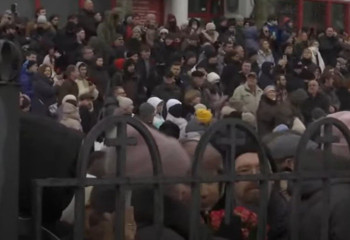 Алексей Навальныймен қоштасу рәсімі өтіп жатыр