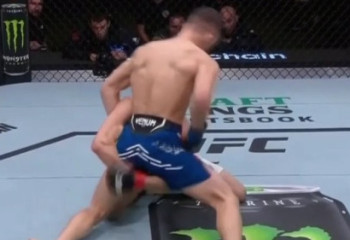 Казахстанец-дебютант отправил в нокдаун брата Хабиба Нурмагомедова