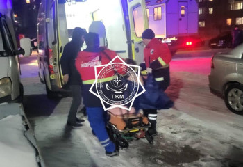 Семейде өрт кезінде әйел адам өлімнен аман қалды