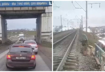 Шымкентте көпір құлады