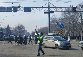 Алматы полициясы күшейтілген режимде жұмыс істеп жатыр