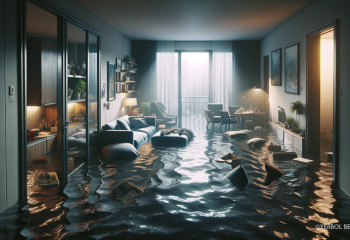 Алматыда жер сілкінісі салдарынан көпқабатты үйді су басып қалды