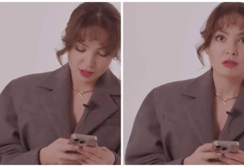 Асель Сагатова мило испугалась землетрясения на съемках