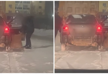 Астанада мас жүргізуші әйелін ұрып-соғып, жолдан түсіріп кеткен