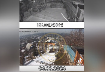 Два землетрясения в Алматы сняли на видео одной камерой наблюдения: сравните, какое было сильнее