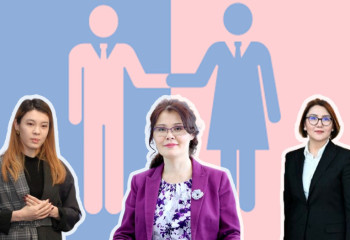 Әйел бір қолымен бесік тербетсе, екінші қолымен ел би­лейді