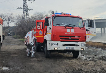 Пожилого мужчину вытащили из горящего в Алматы дома