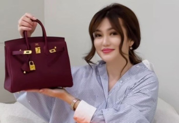 Ерке Есмаханға күйеуі 12 миллион теңгенің сөмкесін сыйлады