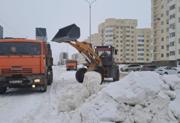 Больше 32 тысяч кубометров снега вывезли за день из Астаны