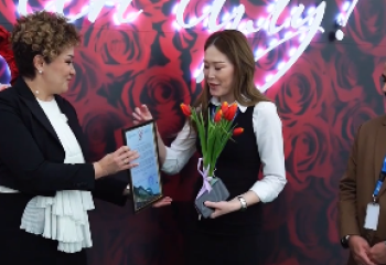 Астана әуежайында мерекелік ғажайып атмосфера орнады