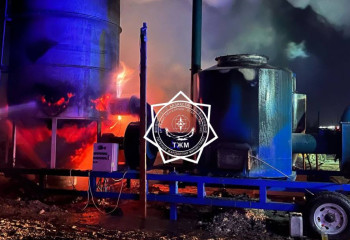 Пожар вспыхнул на элеваторе с 5 тоннами кукурузы в Жетысу