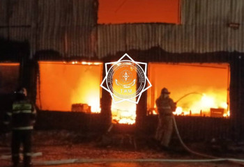 Спасателеями вынесено 10 газовых баллонов из пожара в Акмолинской области