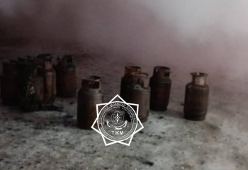 Ақмола облысында техниканы сақтауға арналған орында өрт болды