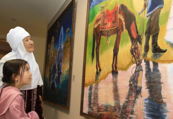 Әскери музейде жас суретшілер көрмесі ашылды