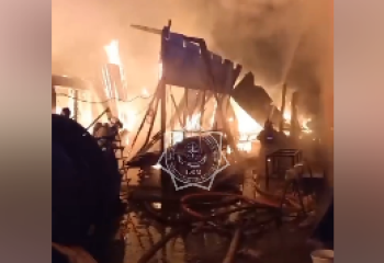 В Алматинской области загорелся столярный цех