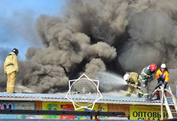 Таразда қойма өртенді