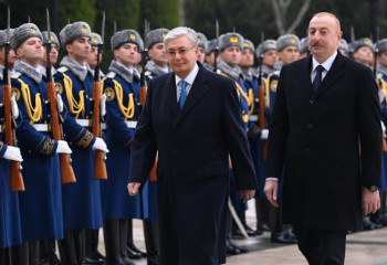 Токаев прибыл в резиденцию Президента Азербайджана «Загульба»