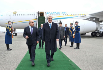 Касым-Жомарт Токаев в рамках государственного визита в Азербайджан прибыл в город Физули