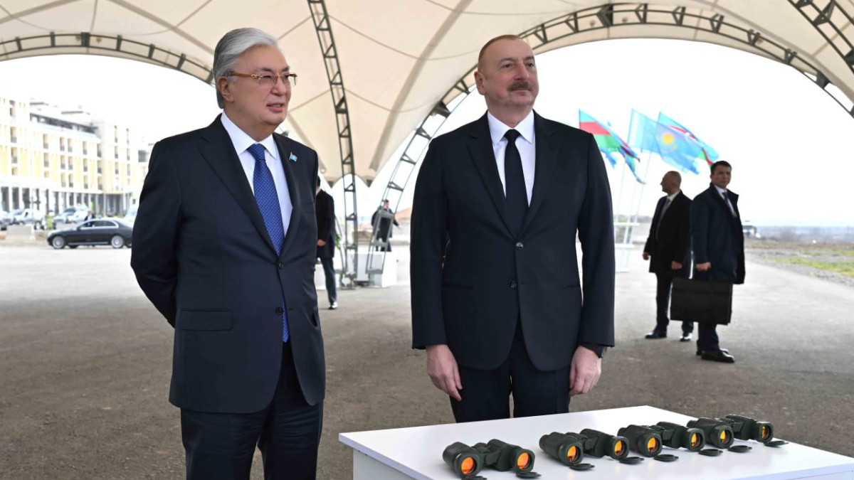 Главы Казахстана и Азербайджана ознакомились с генеральным планом развития города Физули