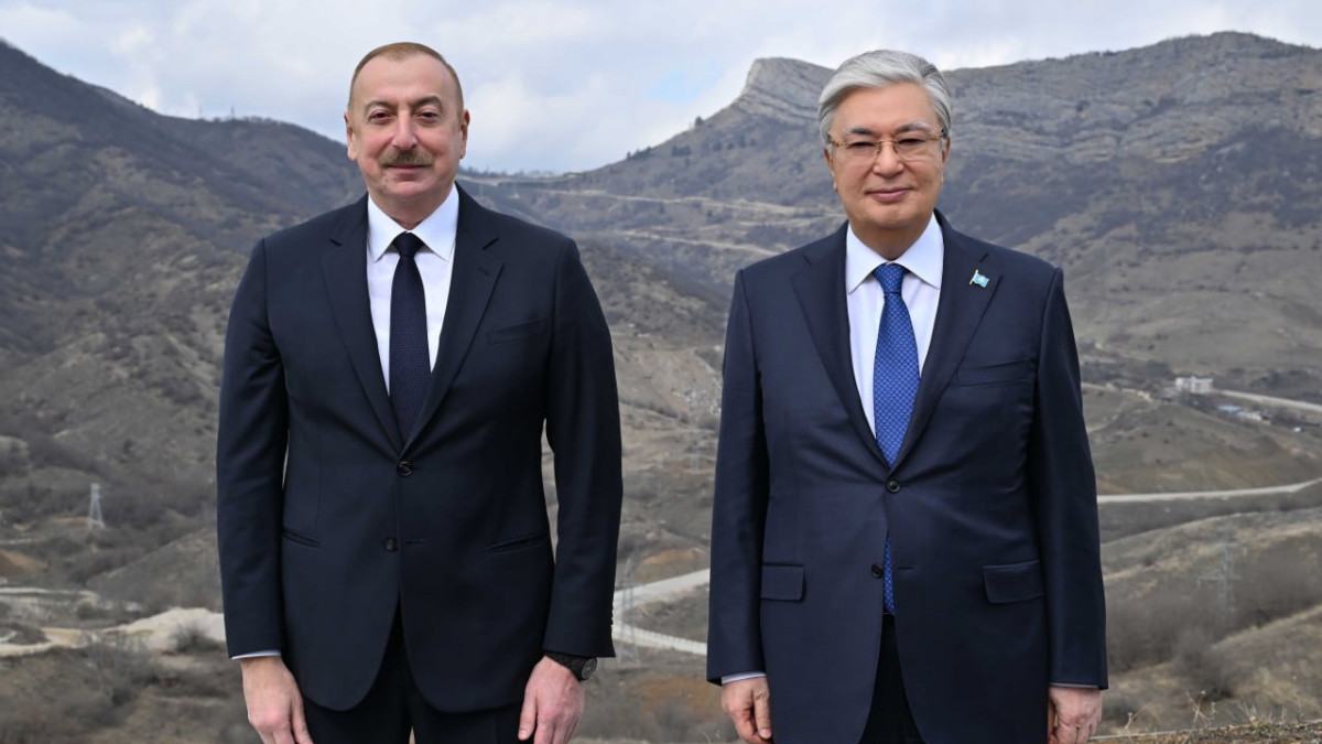 Токаев и  Алиев посетили город Шушу в Азербайджане
