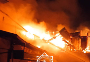 Түркістан облысында қоймадағы 10 тонна шөп жанып кетті