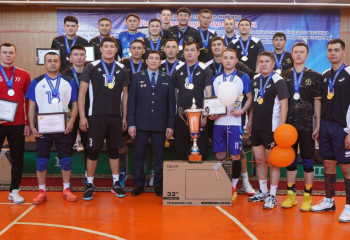 В Костанае завершились соревнования по волейболу на Кубок министра внутренних дел