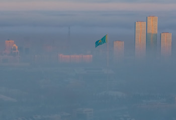 Штормовое предупреждение объявлено в девяти регионах Казахстана