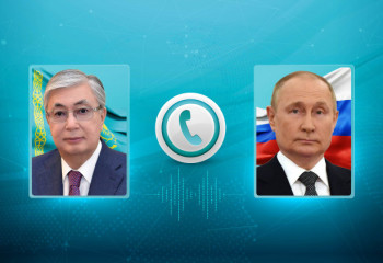 Kazakh President has telephone conversation with President of Russia