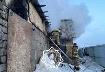 Ақмолада жеке тұрғын үй өртенді