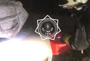 Алматы облысында көлік толықтай жанып кетті