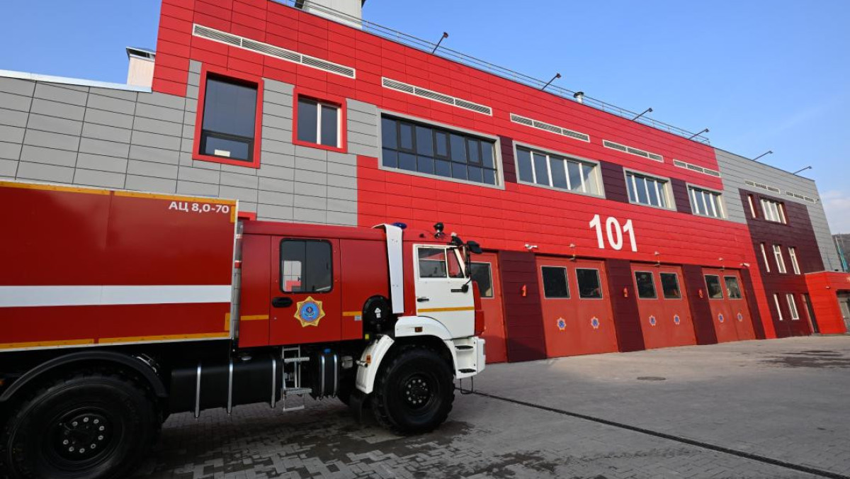 Современную пожарную часть построили в одном из районов Алматы