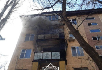 Жамбыл облысында өрт кезінде 14 адам құтқарылды