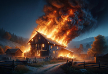 48 голов скота сгорело в пожаре в Жамбылской области