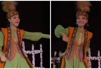 Харизматичная танцовщица в казахском наряде взорвала казнет