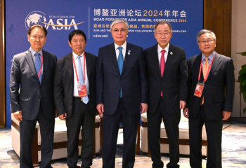 Ban Ki-moon stressed Tokayev's significant contribution to development of international cooperation