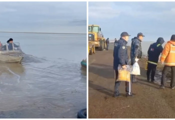 Водная полиция оказывает помощь в эвакуации жителей в Атырауской области
