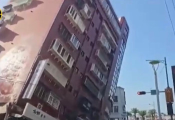 Страшное землетрясение произошло в Тайване