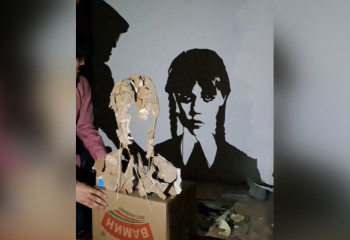 Картины-тени знаменитостей создает из коробок казахстанец