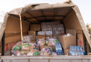 Базардағы кәсіпкерлер гуманитарлық көмек жіберді