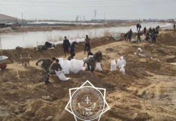 2810 объектов подтоплены в городе Кульсары