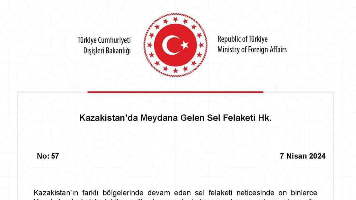 Турция предложила помощь Казахстану