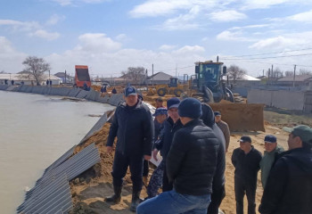 Уровень воды в реке Жем в Атырауской области начал снижаться