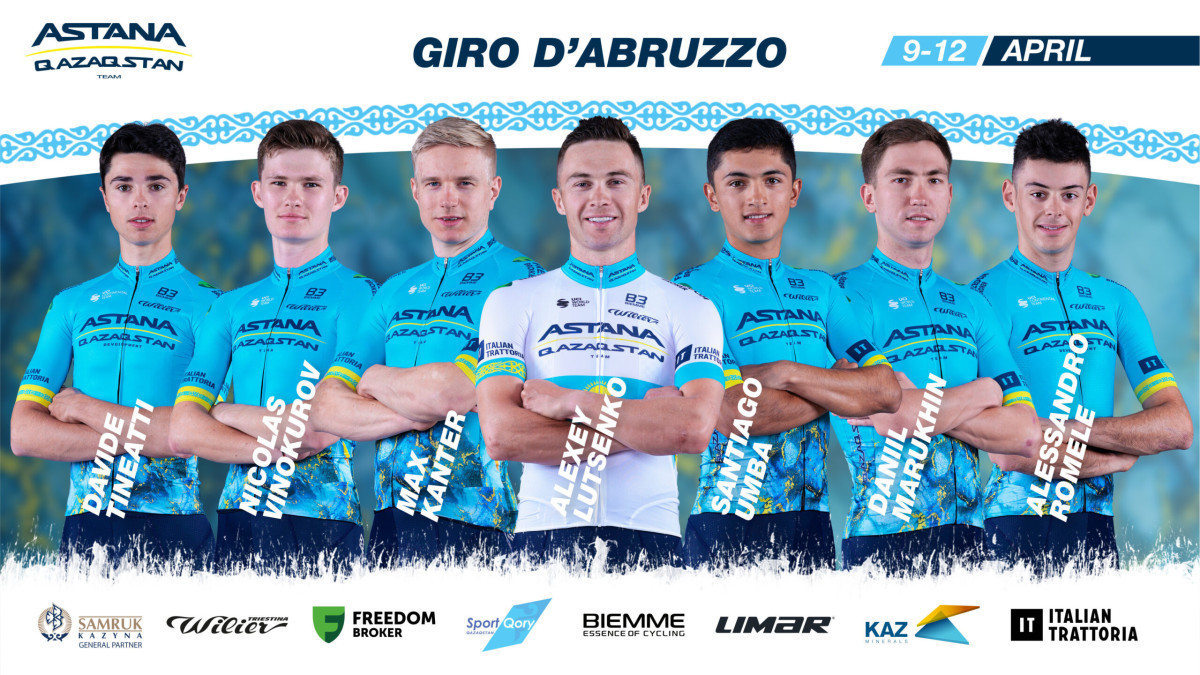 Astana Qazaqstan Team  announces starlist for Giro d'Abruzzo