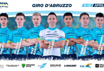 Astana Qazaqstan Team  announces starlist for Giro d'Abruzzo