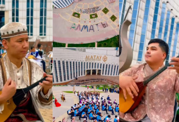 Домбырашылар құтқарушыларға арнап ерекше флешмоб өткізді