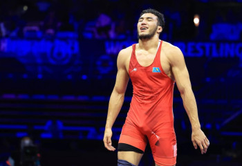Kazakhstani Rizabek Aitmukhan wins silver at Asian Freestyle Wrestling Championship